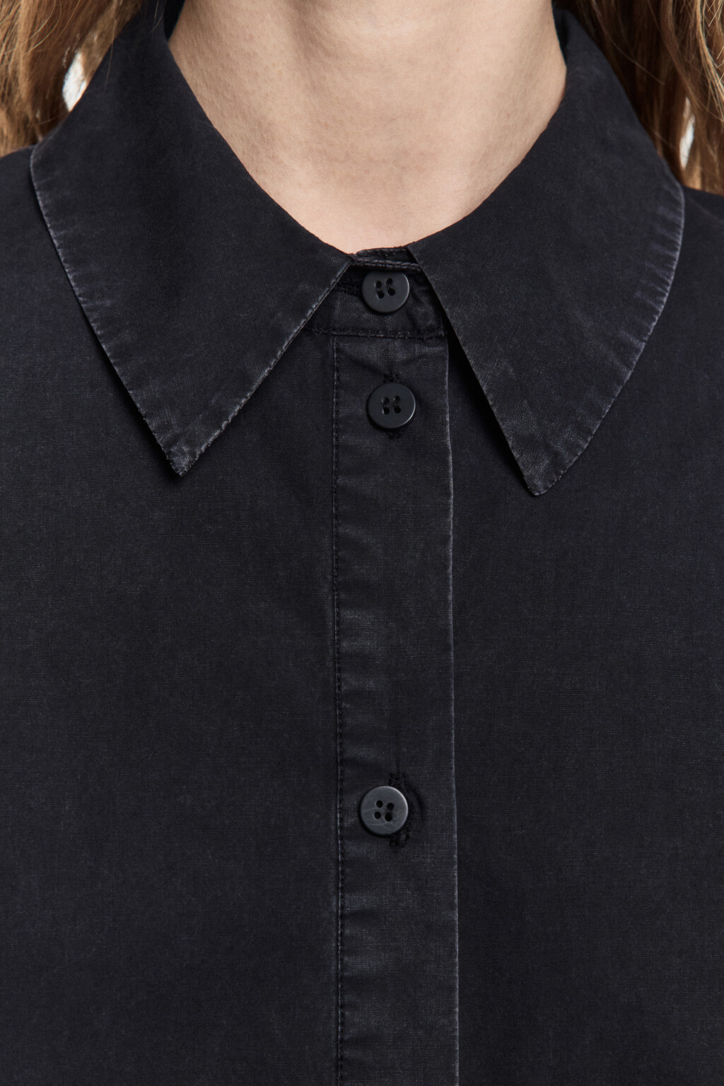 Рубашка oversize из хлопка - цвет серый - 6