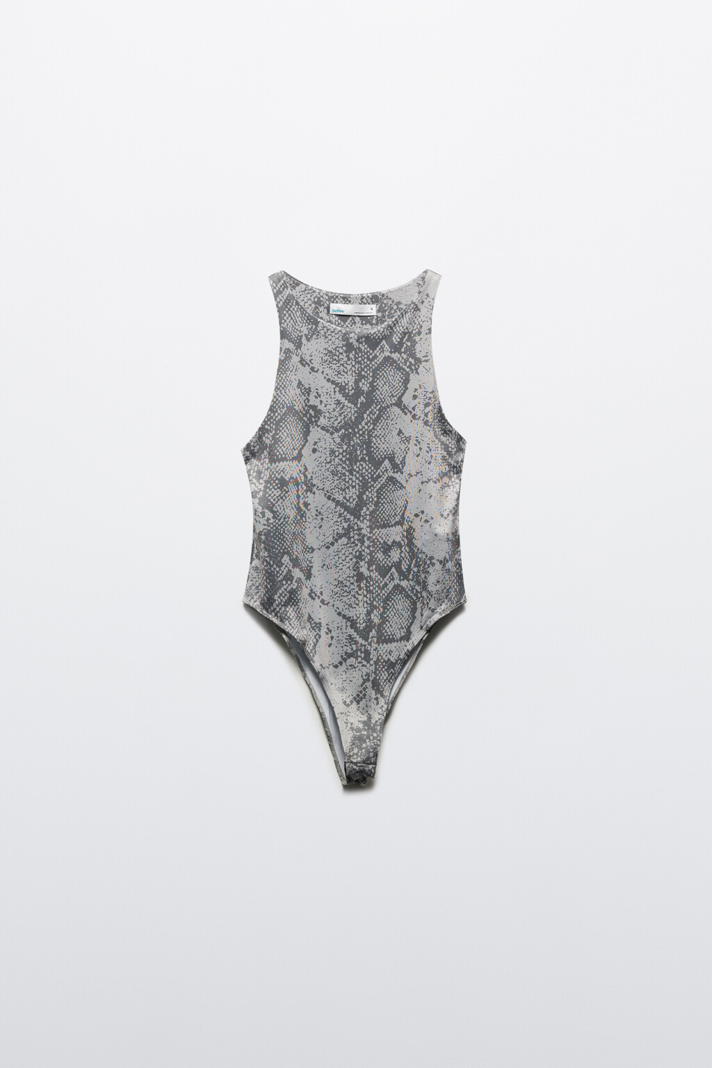 Майка-боди гладкая со змеиным принтом - цвет мультиколор - 7