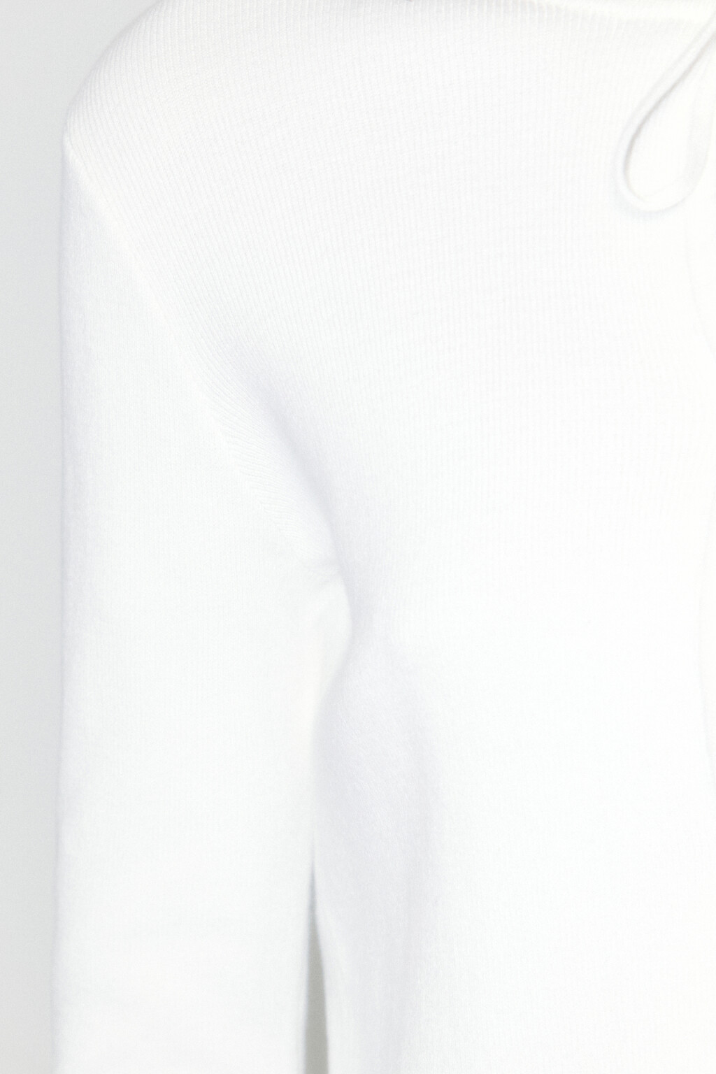 Кардиган вязаный укороченный на завязках - цвет молочный - 7