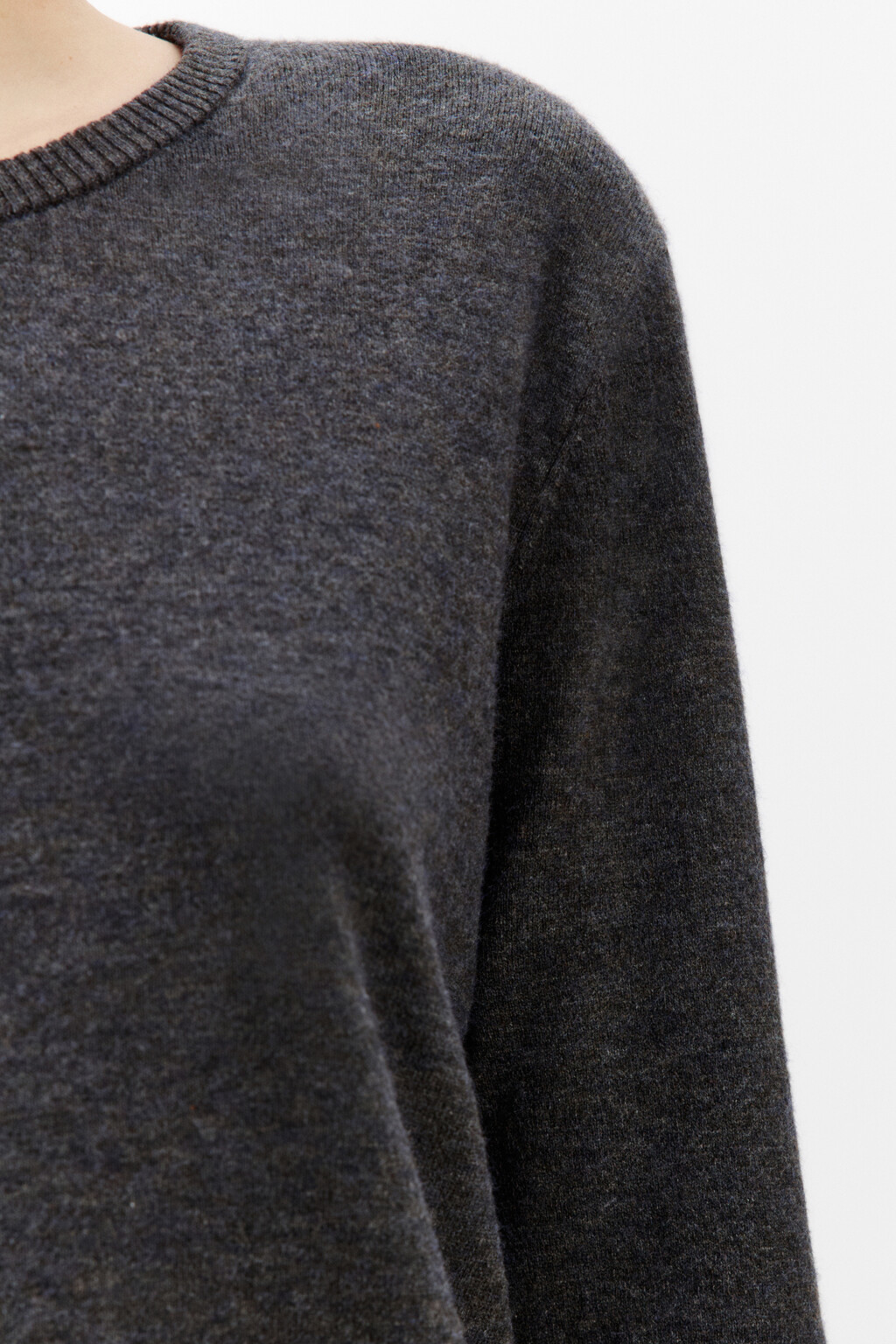 Кардиган на пуговицах с круглым вырезом - цвет серый - 7