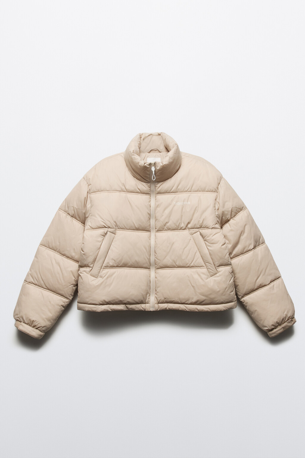 Куртка стеганая укороченная с воротником-стойкой - цвет бежевый - 9