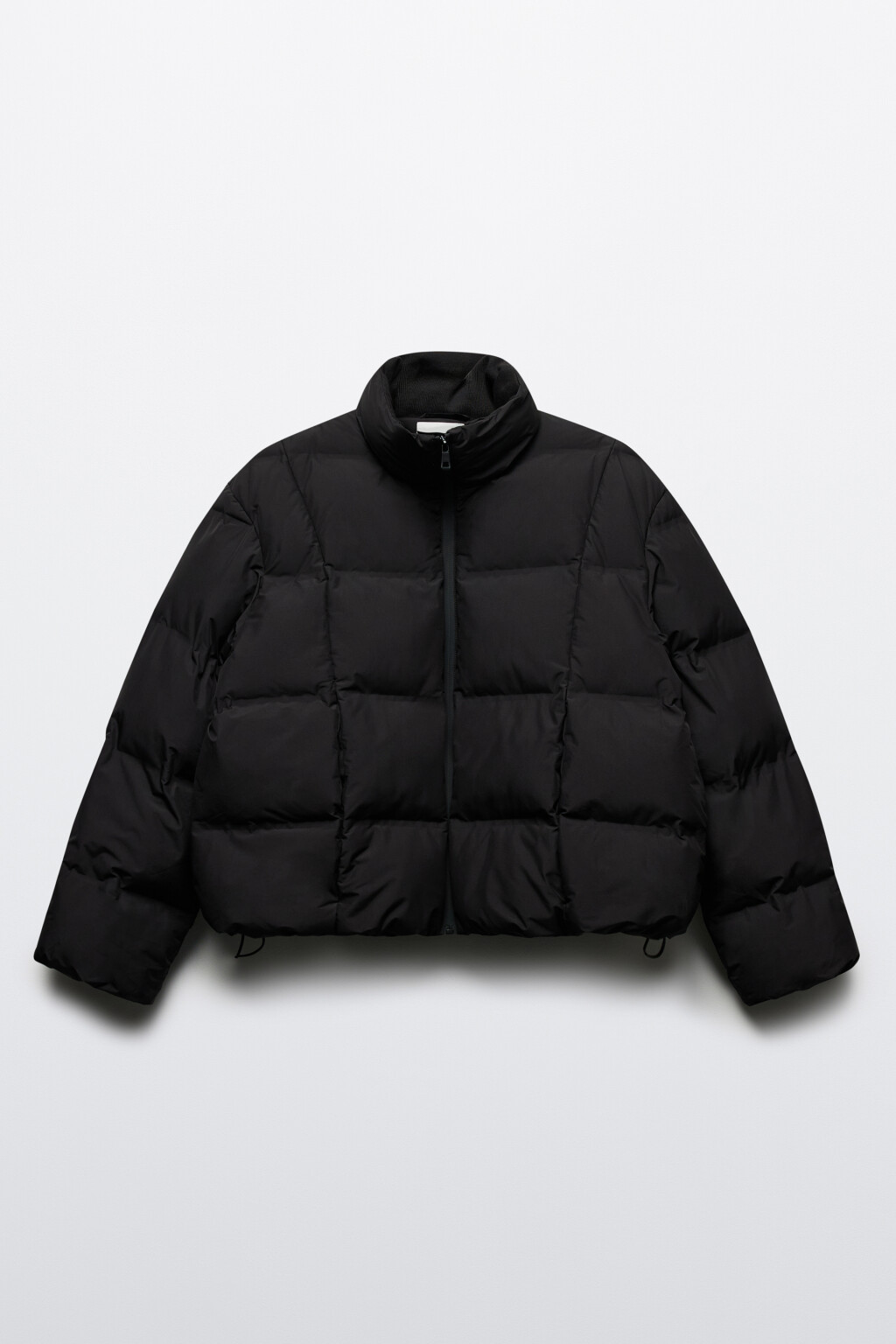 Куртка стеганая укороченная с воротником-стойкой - цвет черный - 8