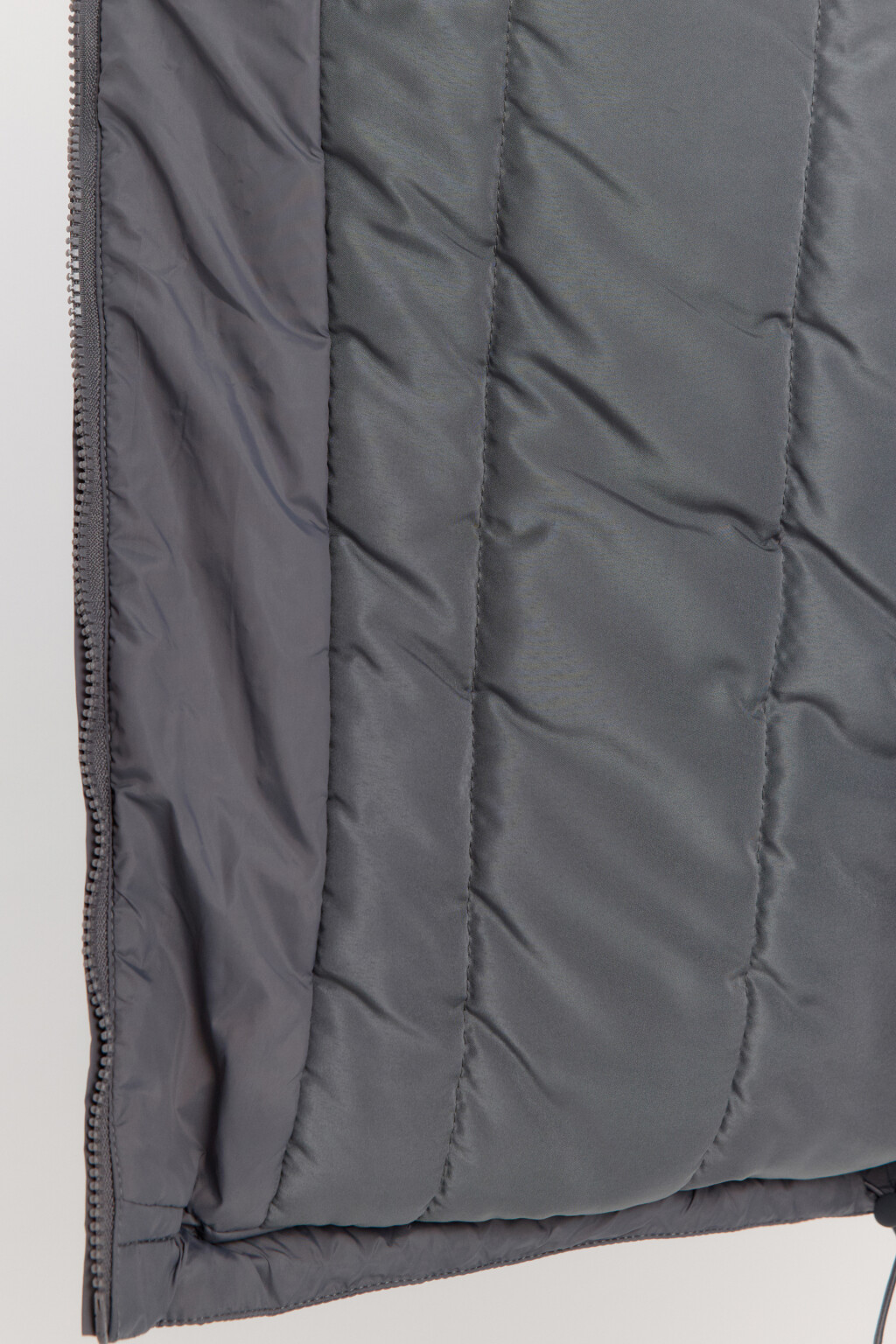 Куртка из нейлона с отложным воротником - цвет серый - 9