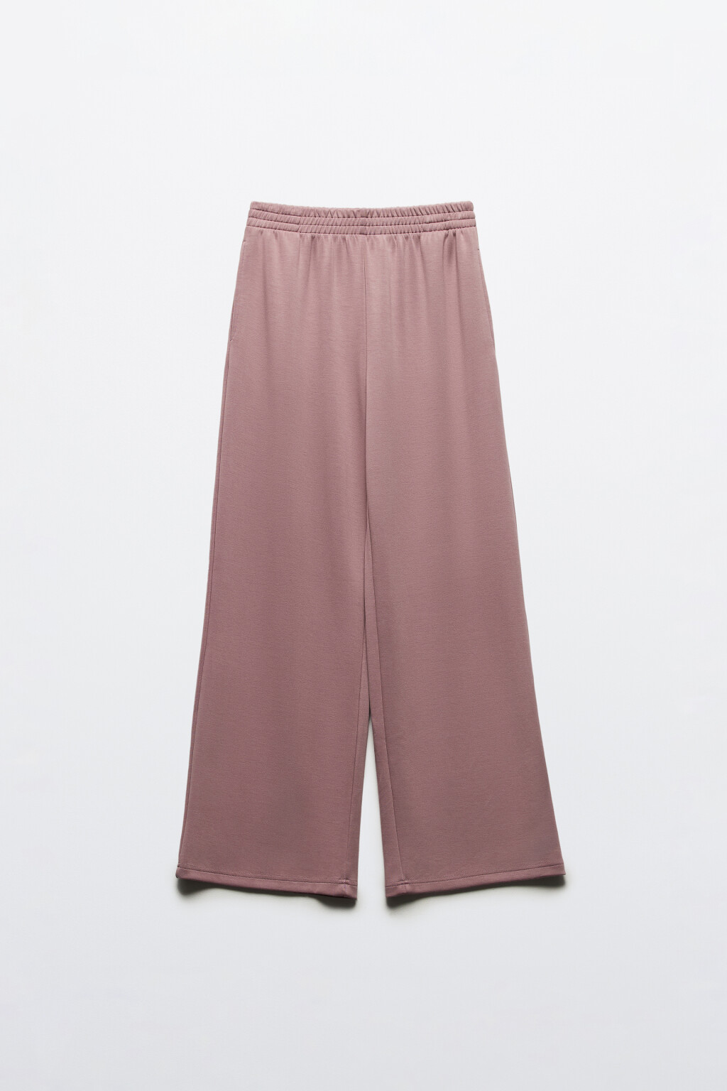 Брюки широкие спортивные из трикотажа - цвет розовый - 8