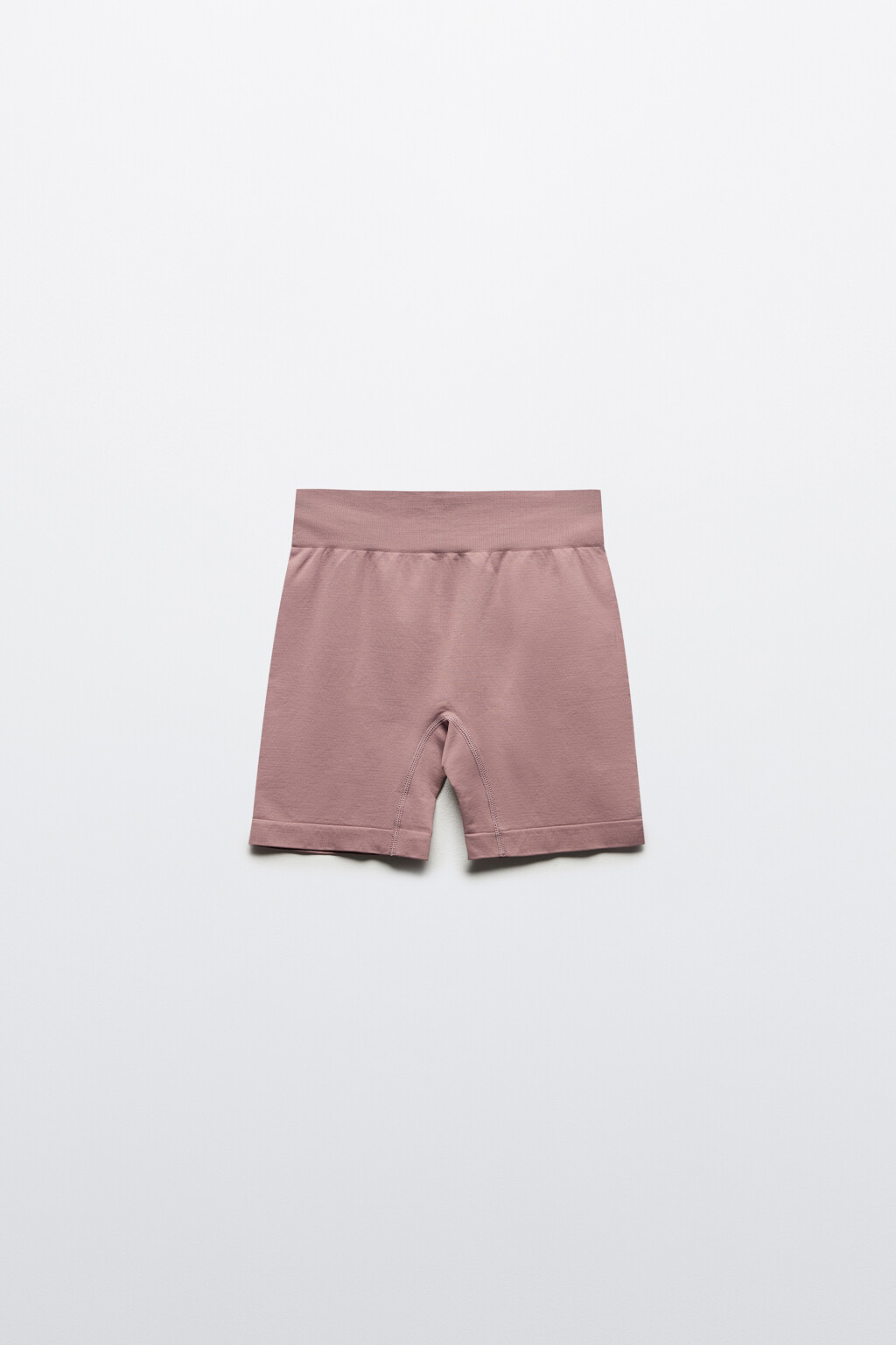 Шорты-велосипедки гладкие облегающие - цвет розовый - 9