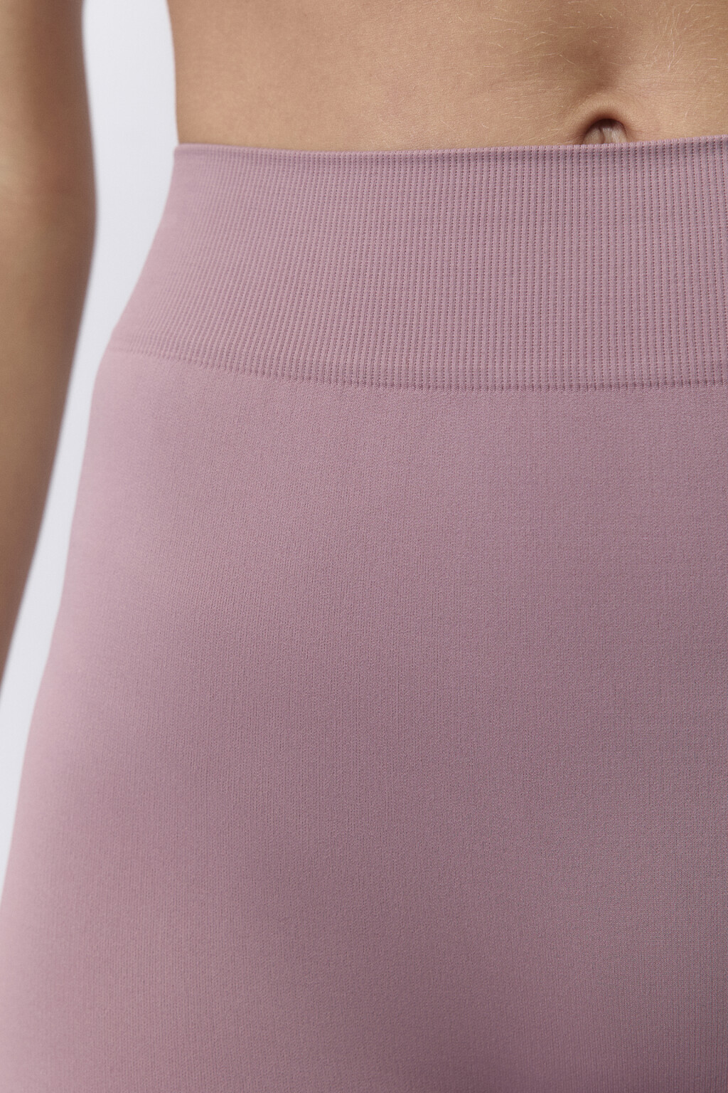 Шорты-велосипедки гладкие облегающие - цвет розовый - 7