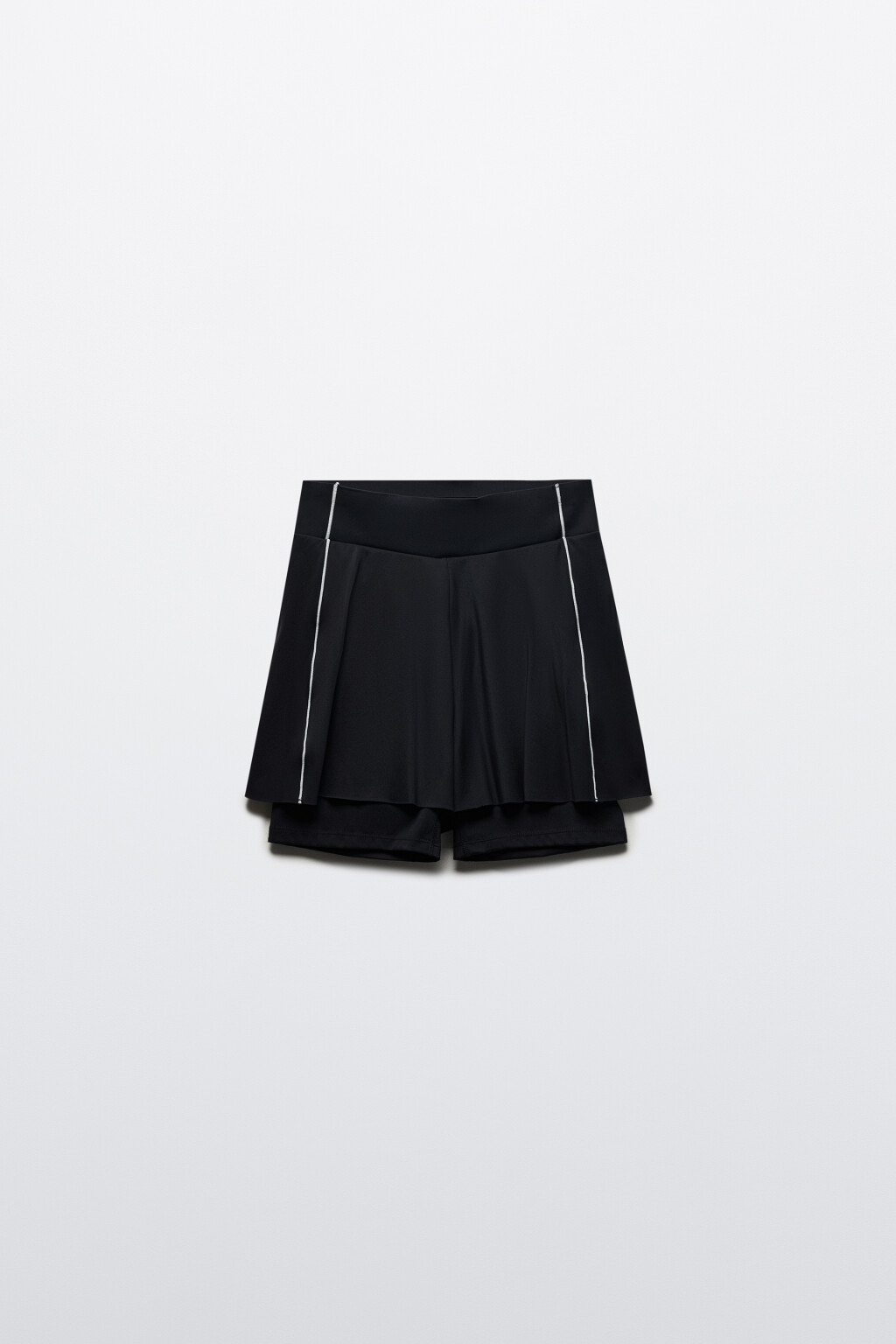 Шорты спортивные с облегающими велосипедками - цвет черный - 7