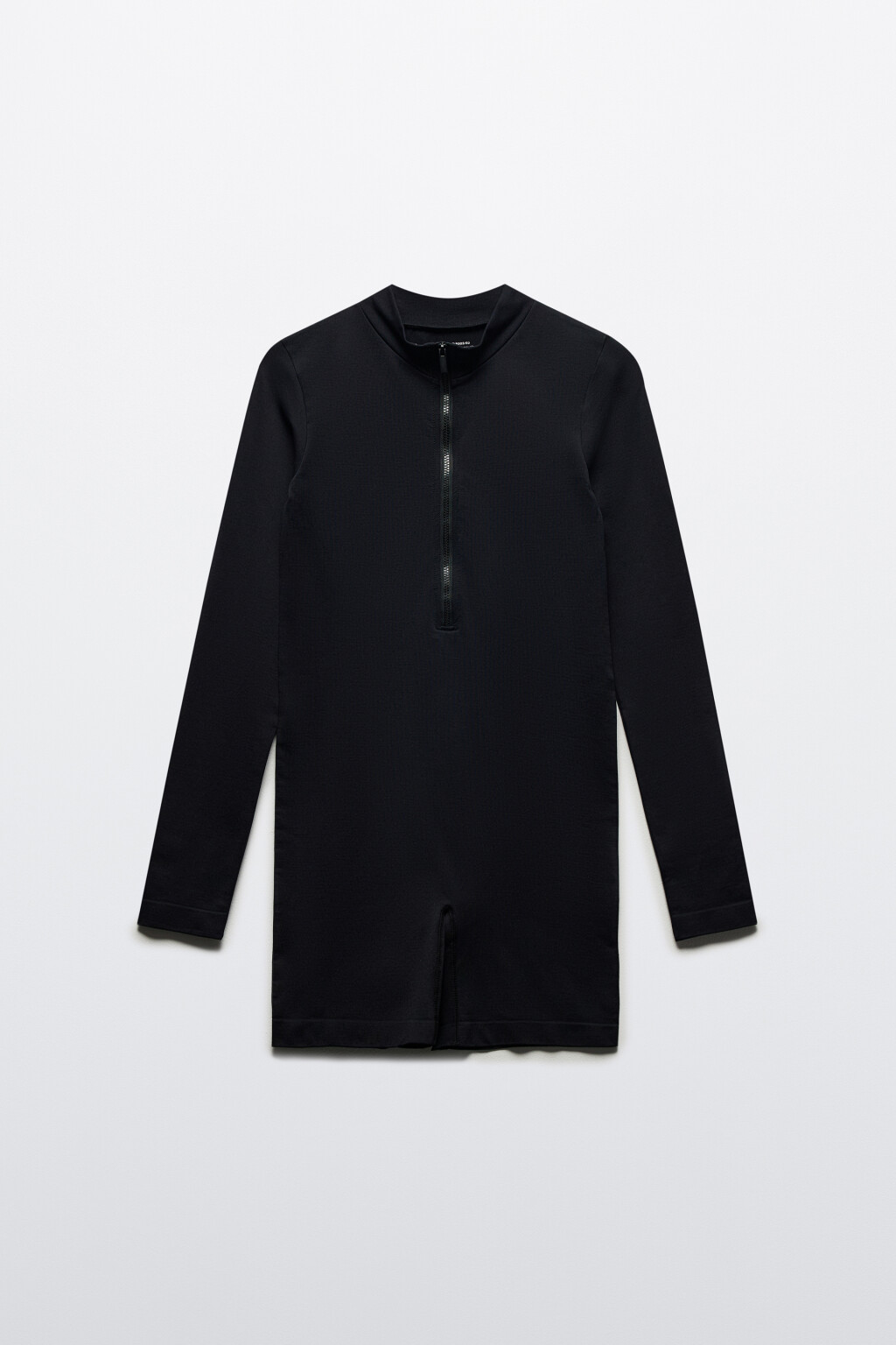 Комбинезон спортивный с воротником на молнии - цвет черный - 9