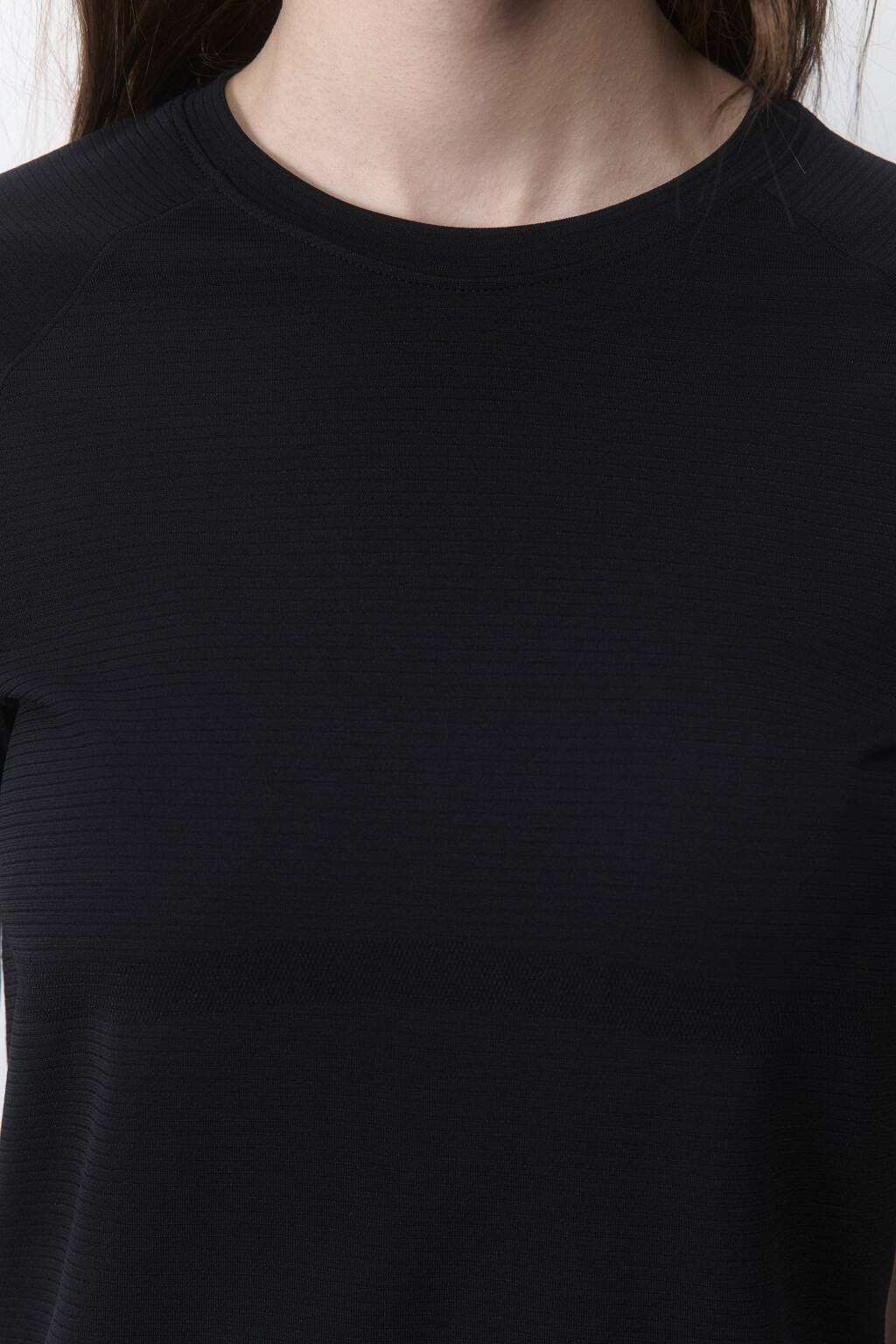 Футболка спортивная облегающая - цвет черный - 5