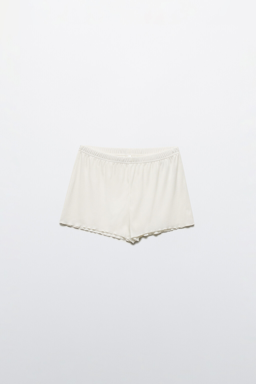 Шорты домашние с волнистыми краями - цвет ванильный - 8