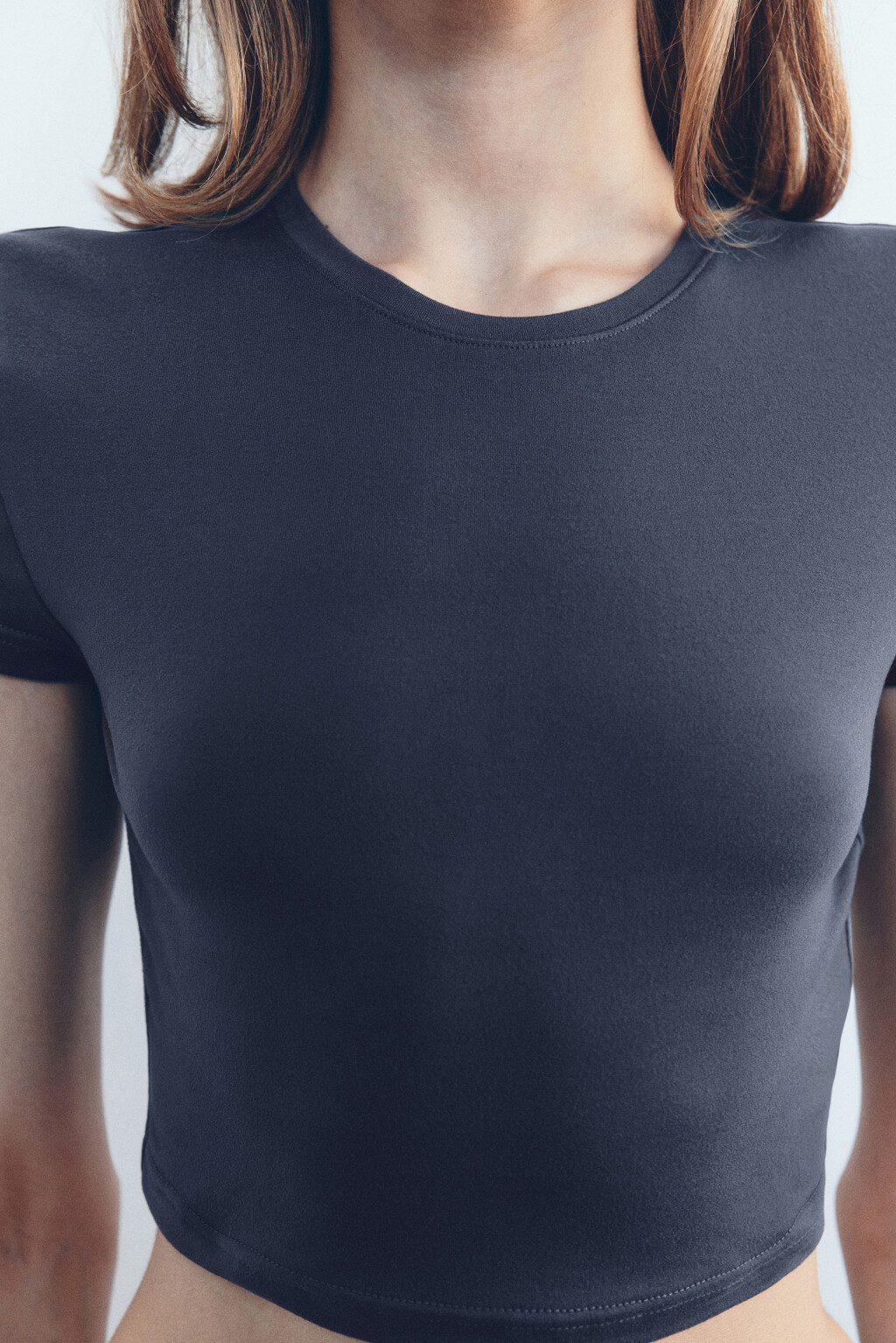 Топ-футболка домашний из трикотажа - цвет серый - 6