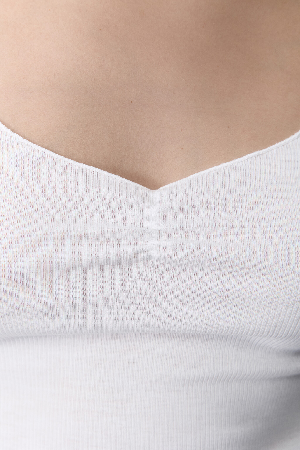 Топ домашний трикотажный с волнистыми краями - цвет ванильный - 6