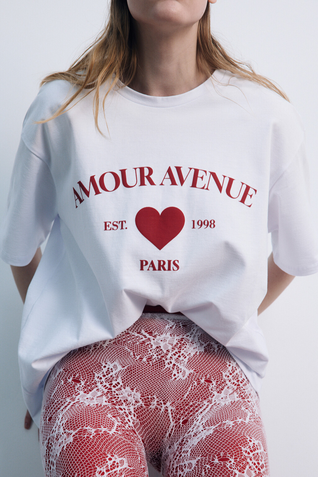 Футболка домашняя хлопковая с надписью - цвет белый - 7