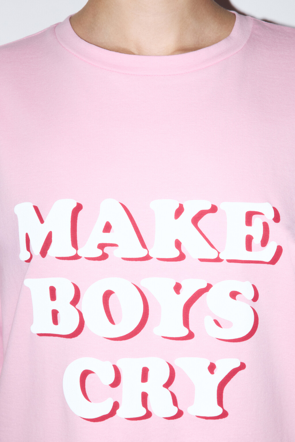 Футболка домашняя хлопковая с надписью - цвет розовый - 5