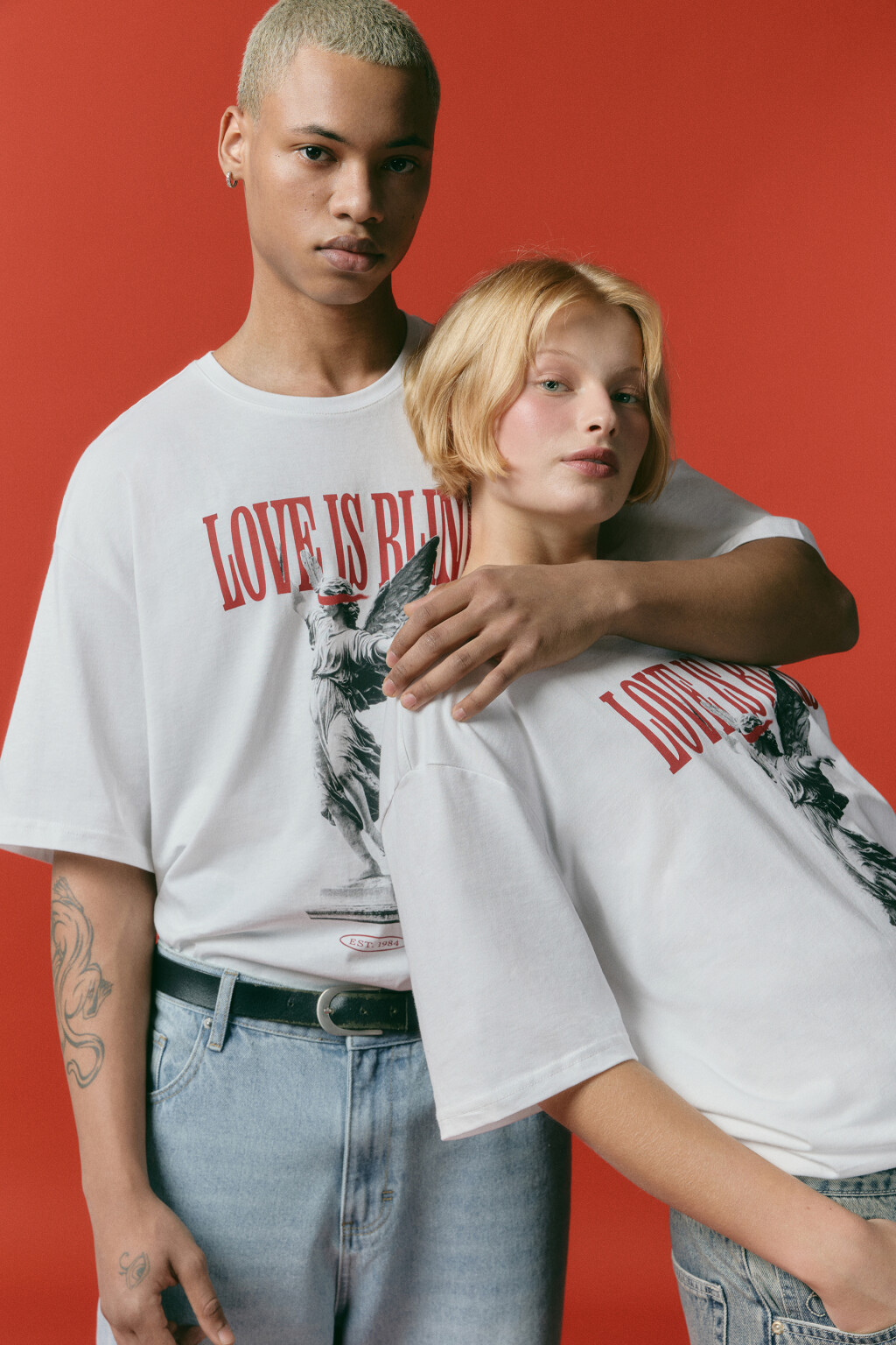 Футболка унисекс домашняя с принтом - цвет красный - 2