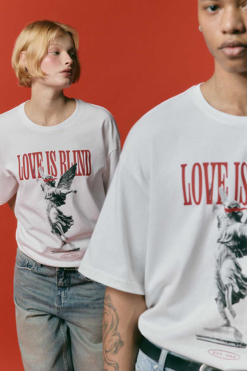 Футболка унисекс домашняя с принтом - цвет красный - 1