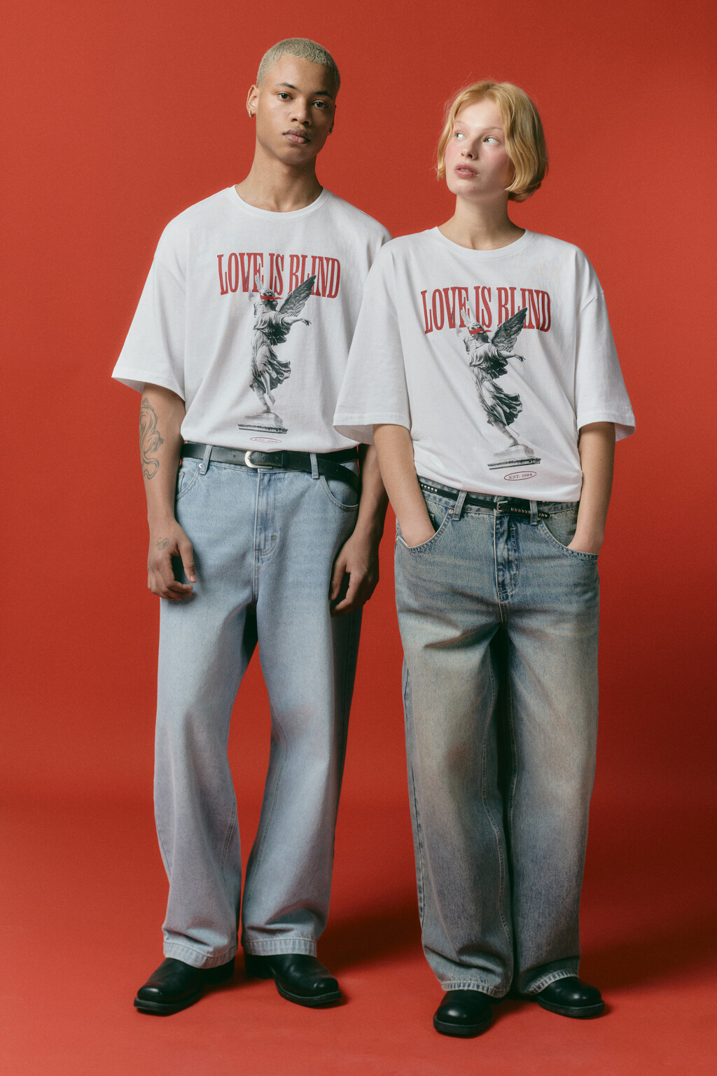 Футболка унисекс домашняя с принтом - цвет красный - 3