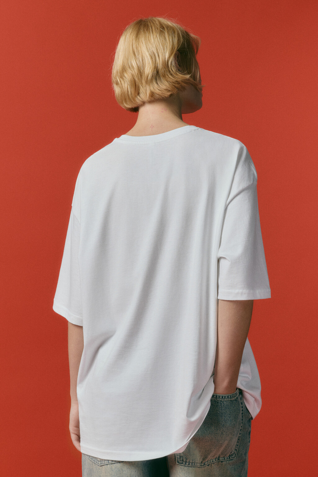 Футболка унисекс домашняя с принтом - цвет красный - 5