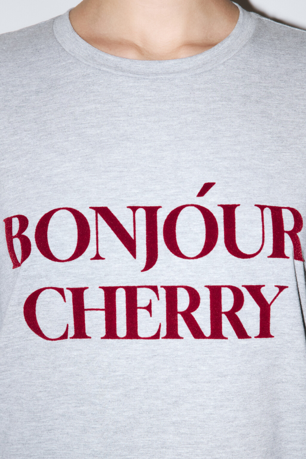 Футболка домашняя хлопковая с надписью - цвет серый - 5