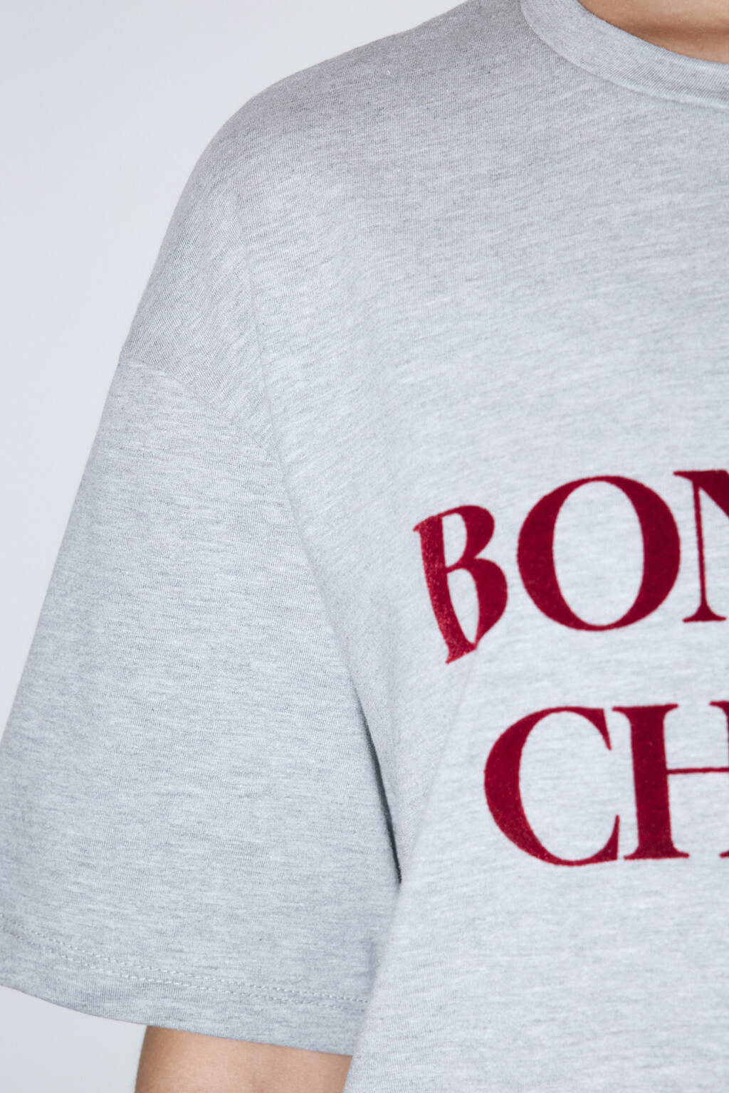 Футболка домашняя хлопковая с надписью - цвет серый - 6