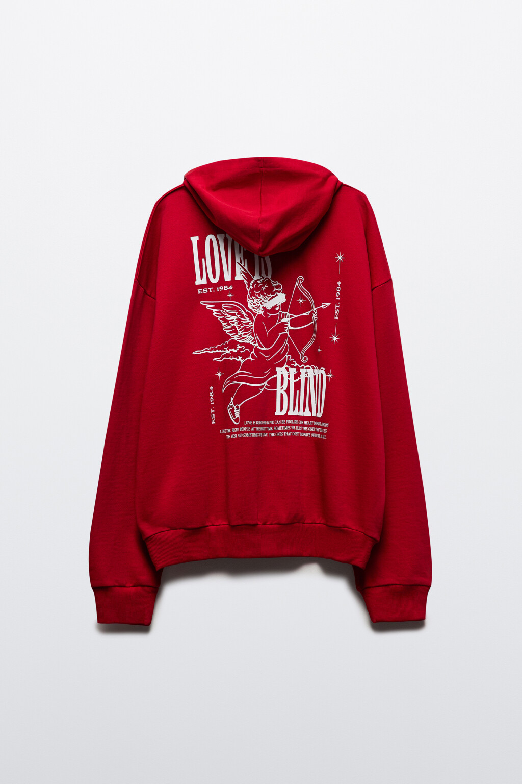 Худи унисекс домашняя с принтом - цвет красный - 12