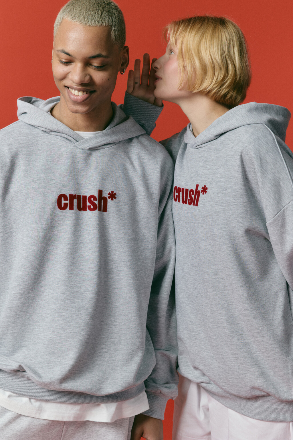 Худи унисекс домашняя с принтом - цвет серый - 1