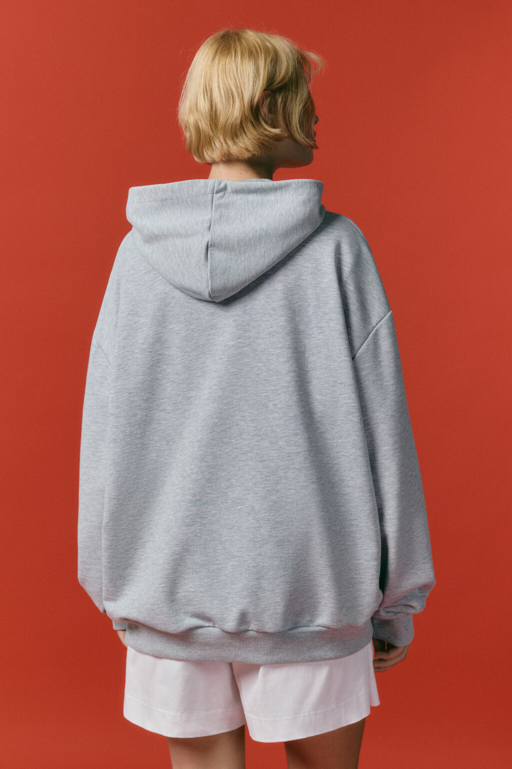 Худи унисекс домашняя с принтом - цвет серый - 3