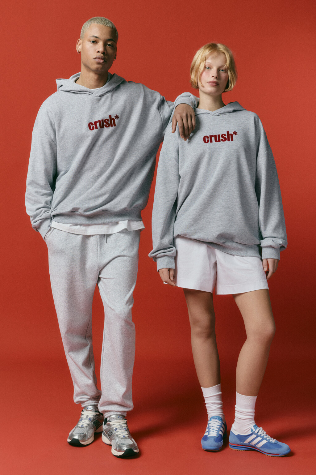 Худи унисекс домашняя с принтом - цвет серый - 4