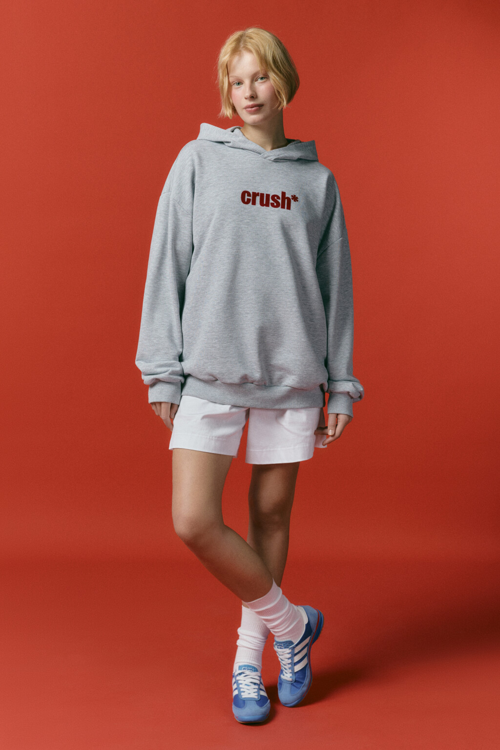 Худи унисекс домашняя с принтом - цвет серый - 5