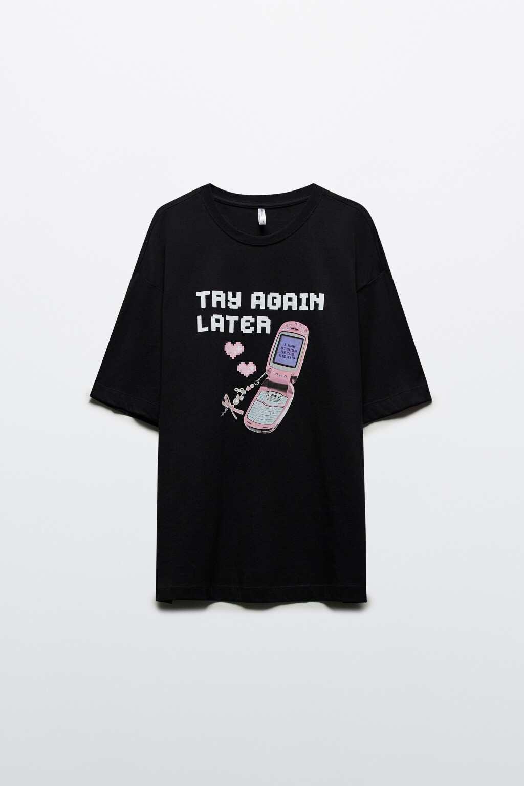 Футболка oversize с принтом y2k - цвет черный - 7