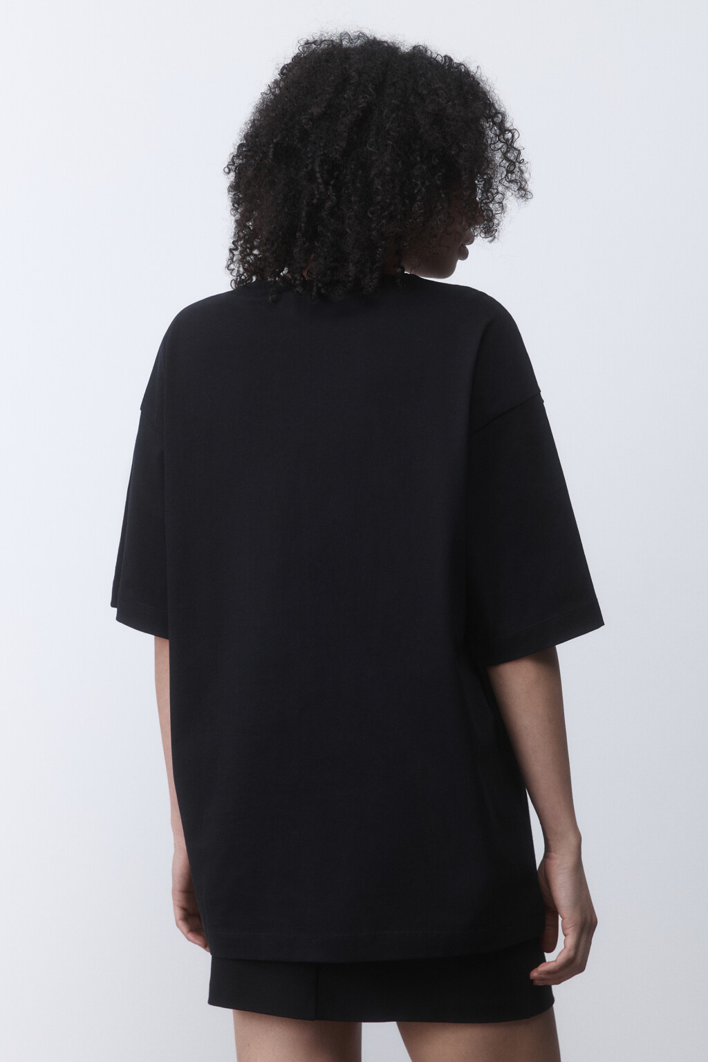 Футболка oversize с принтом y2k - цвет черный - 3