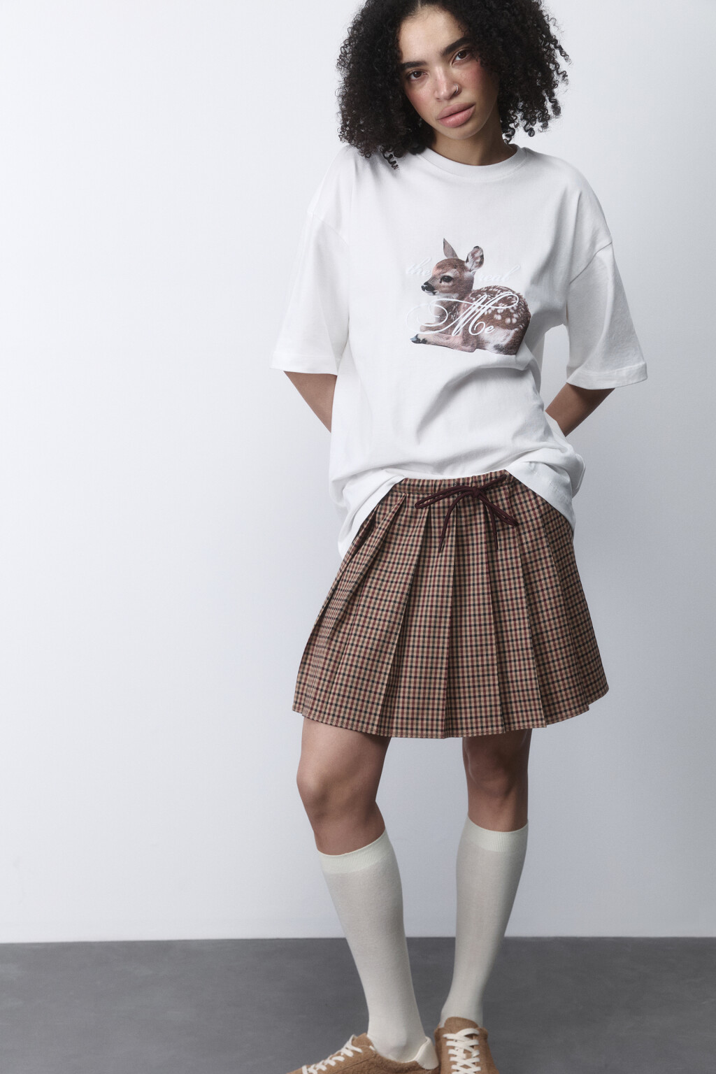 Футболка oversize с принтом y2k - цвет белый - 2