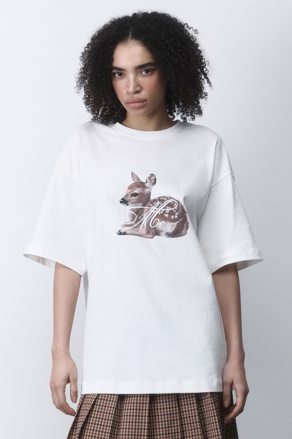 Футболка oversize с принтом y2k - цвет белый - 3