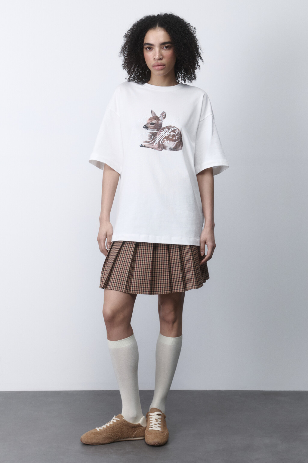 Футболка oversize с принтом y2k - цвет белый - 5