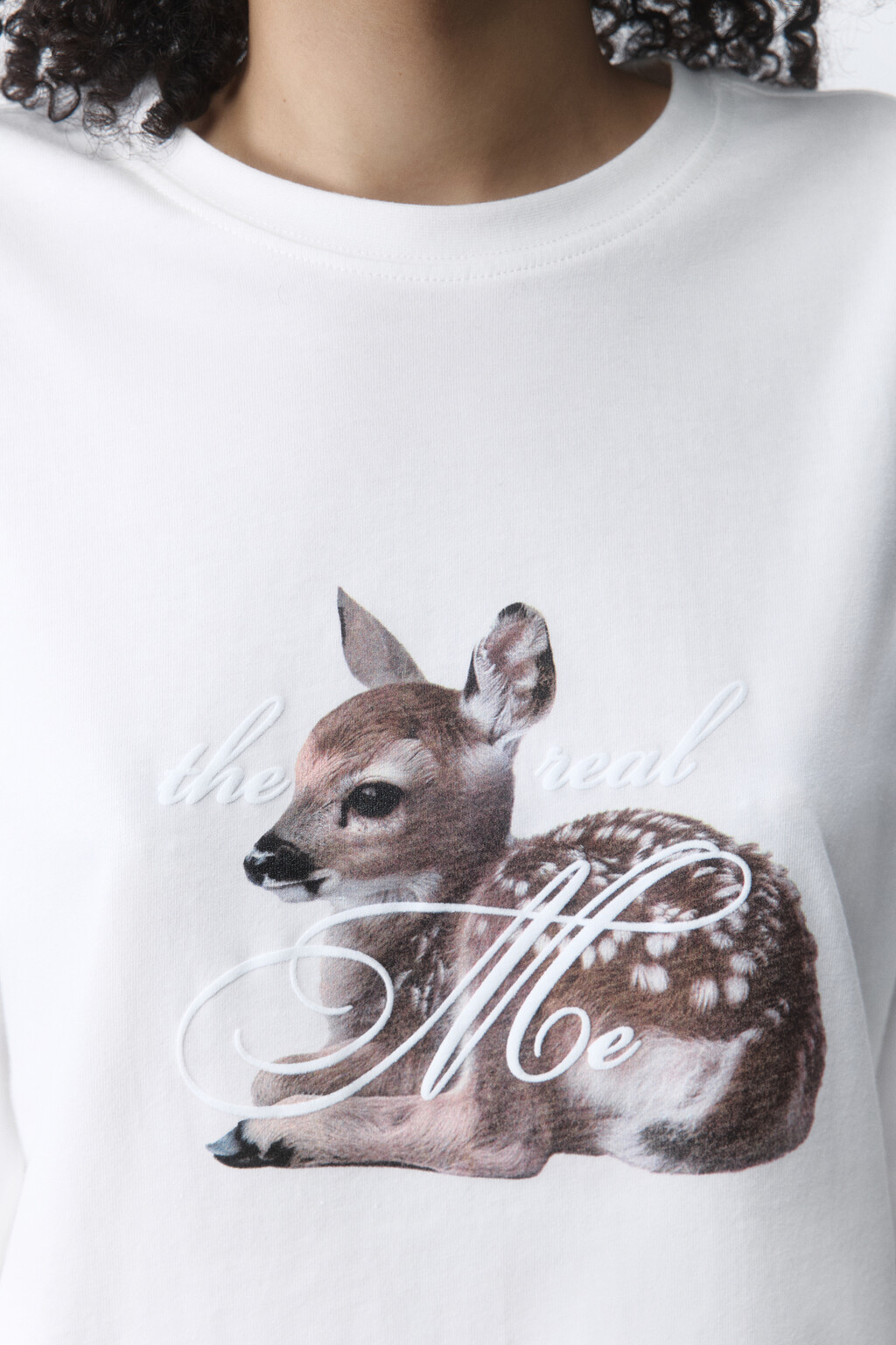 Футболка oversize с принтом y2k - цвет белый - 6