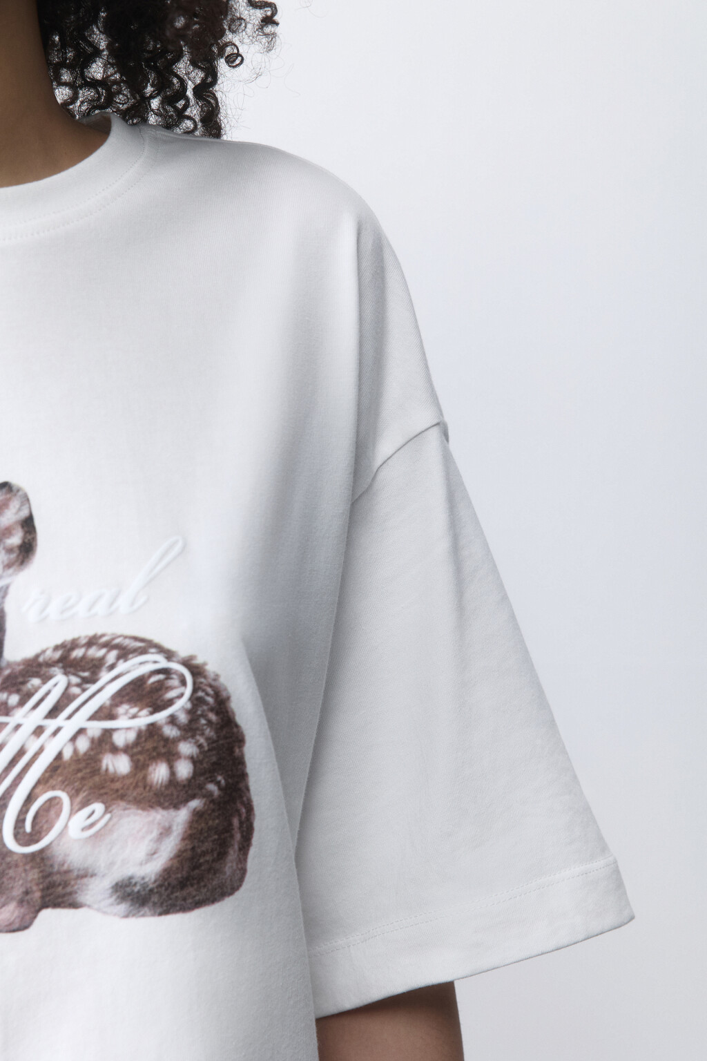 Футболка oversize с принтом y2k - цвет белый - 7