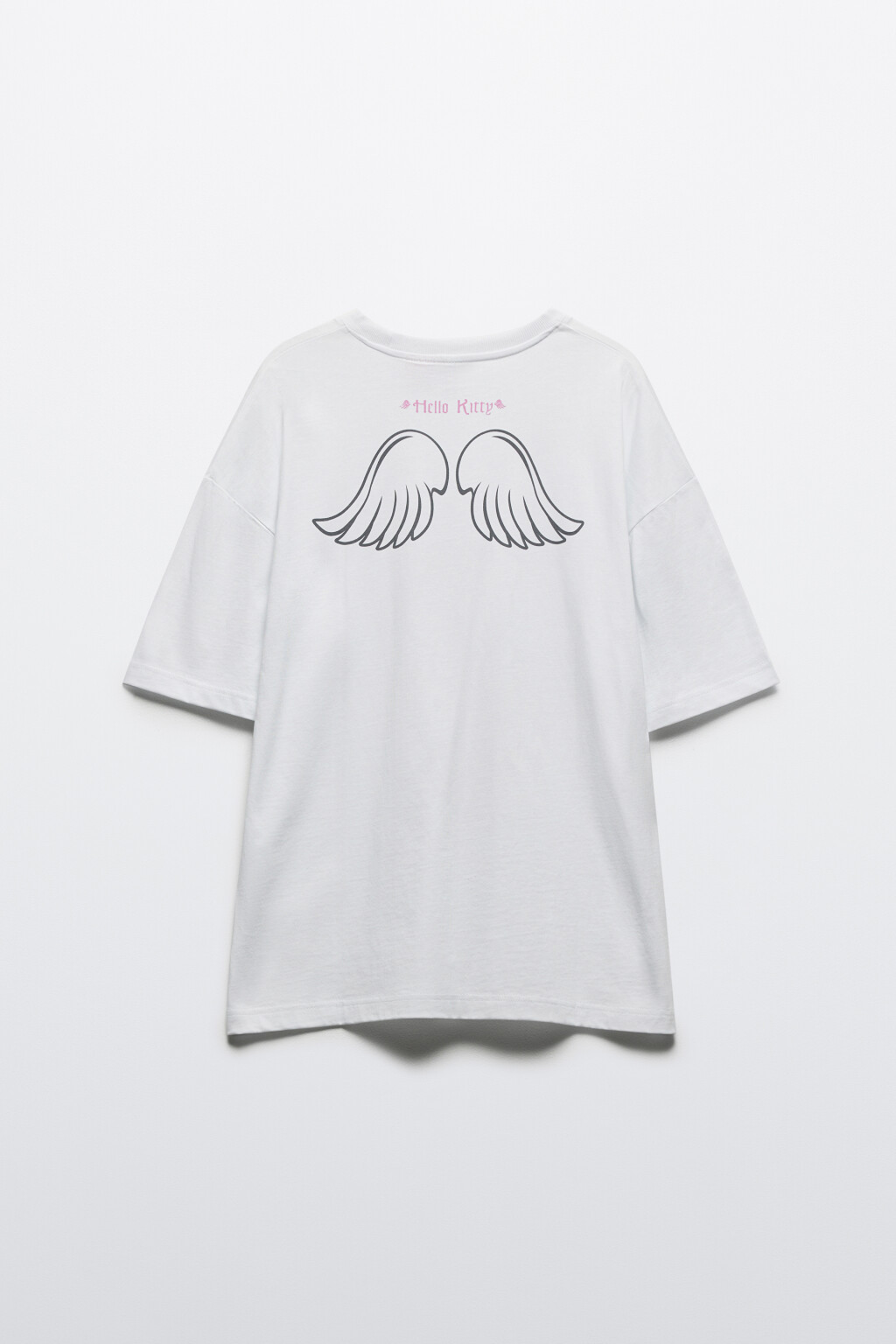 Футболка oversize хлопковая с принтом - цвет белый - 10