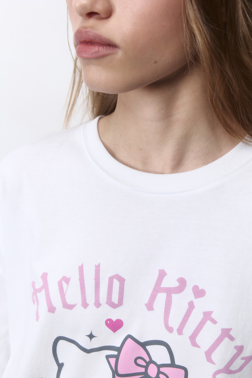 Футболка oversize хлопковая с принтом - цвет белый - 8