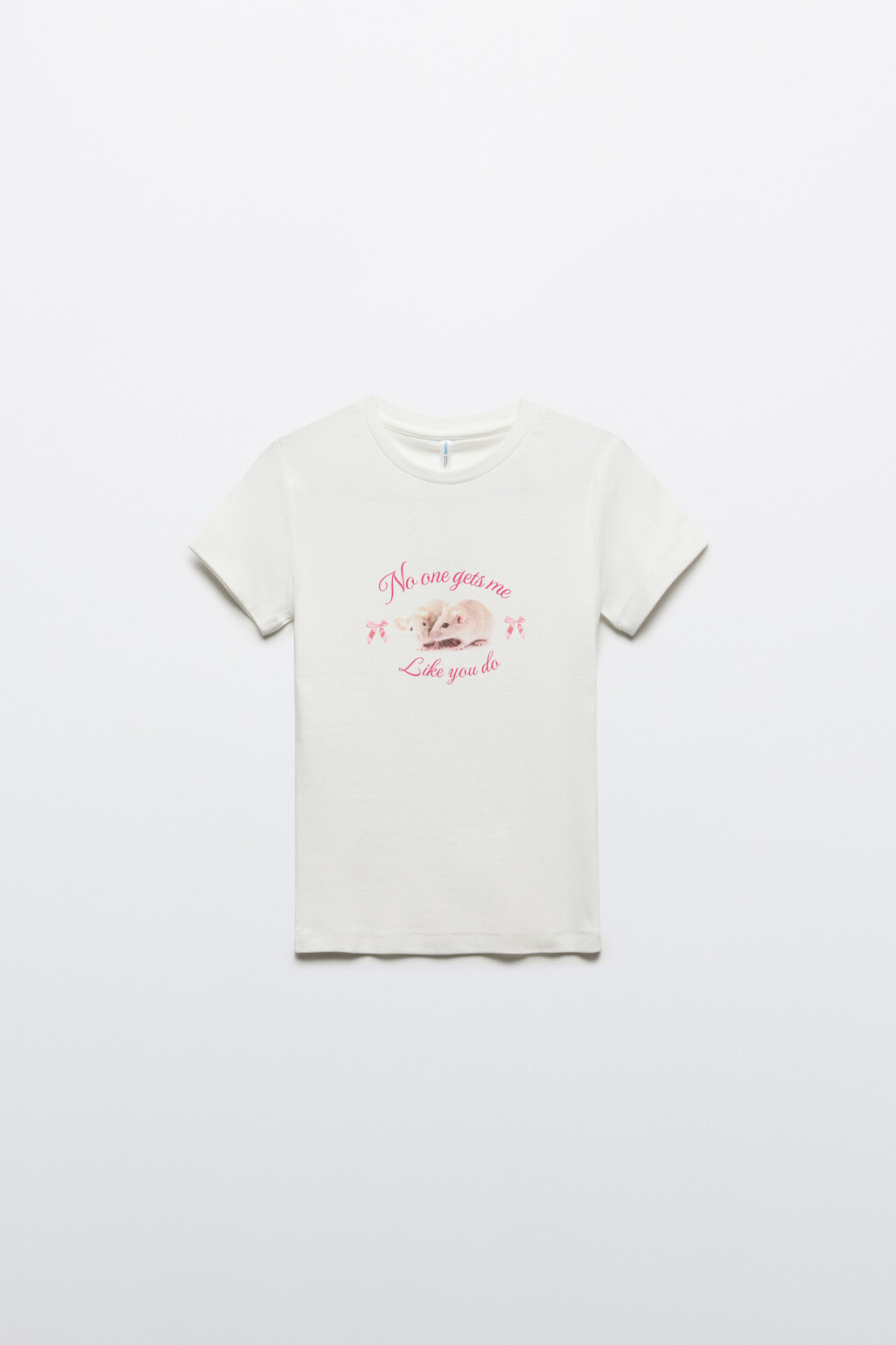 Футболка приталенная с принтом y2k - цвет белый - 7