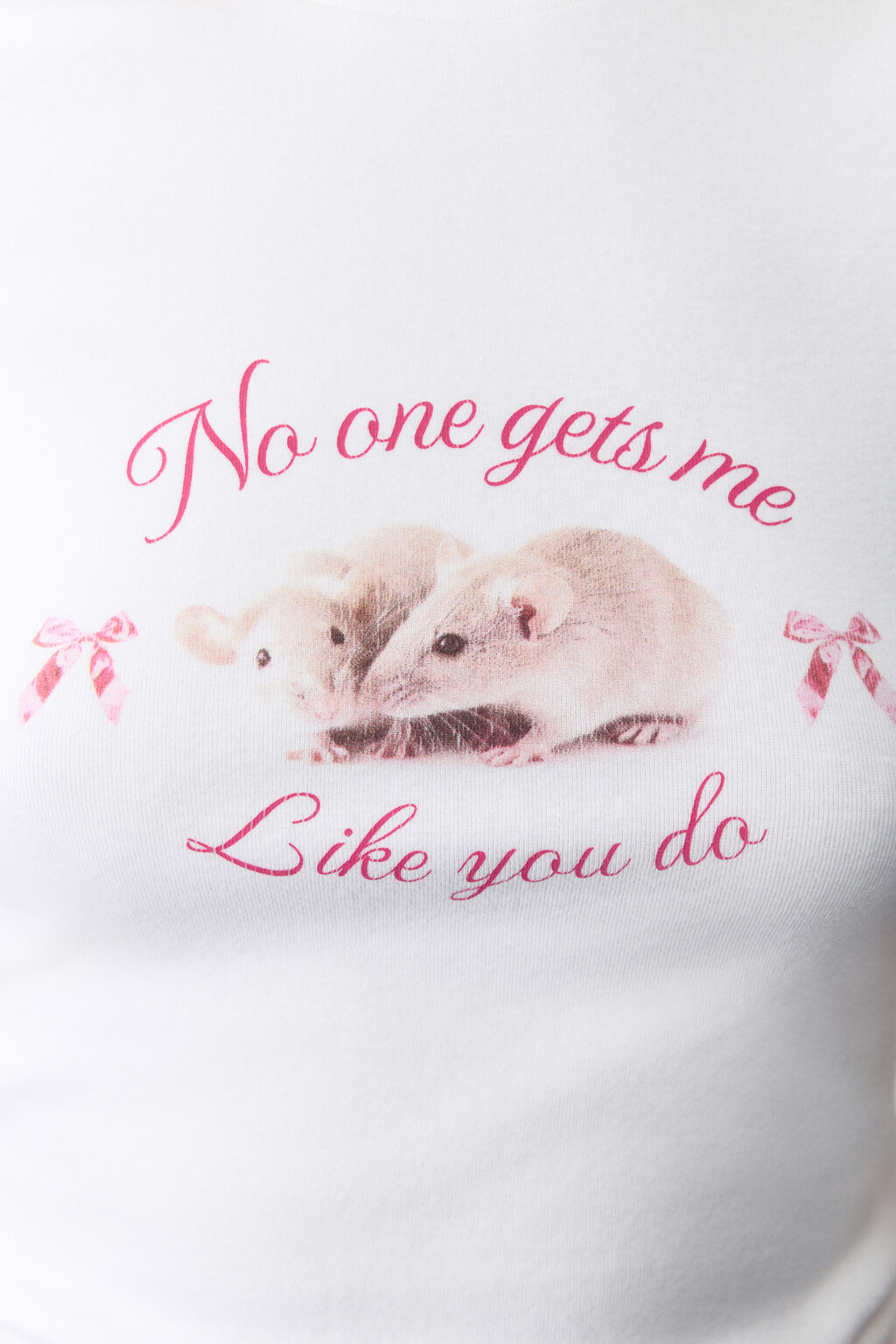 Футболка приталенная с принтом y2k - цвет белый - 6