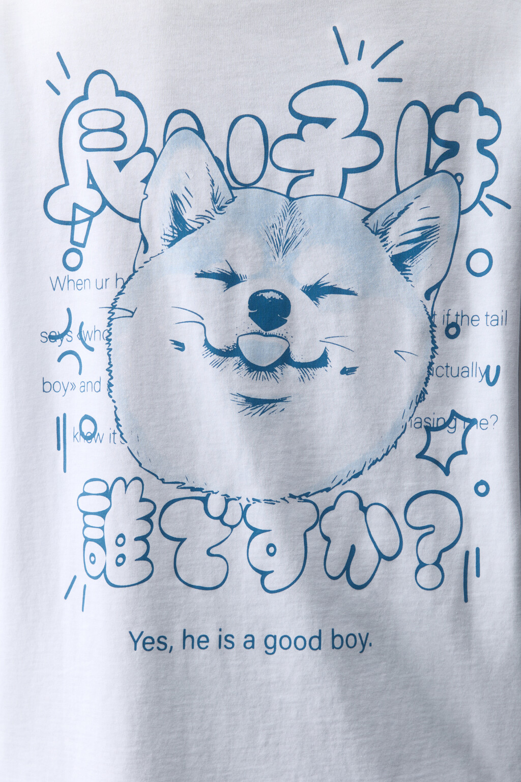 Футболка oversize хлопковая с принтом - цвет белый - 6