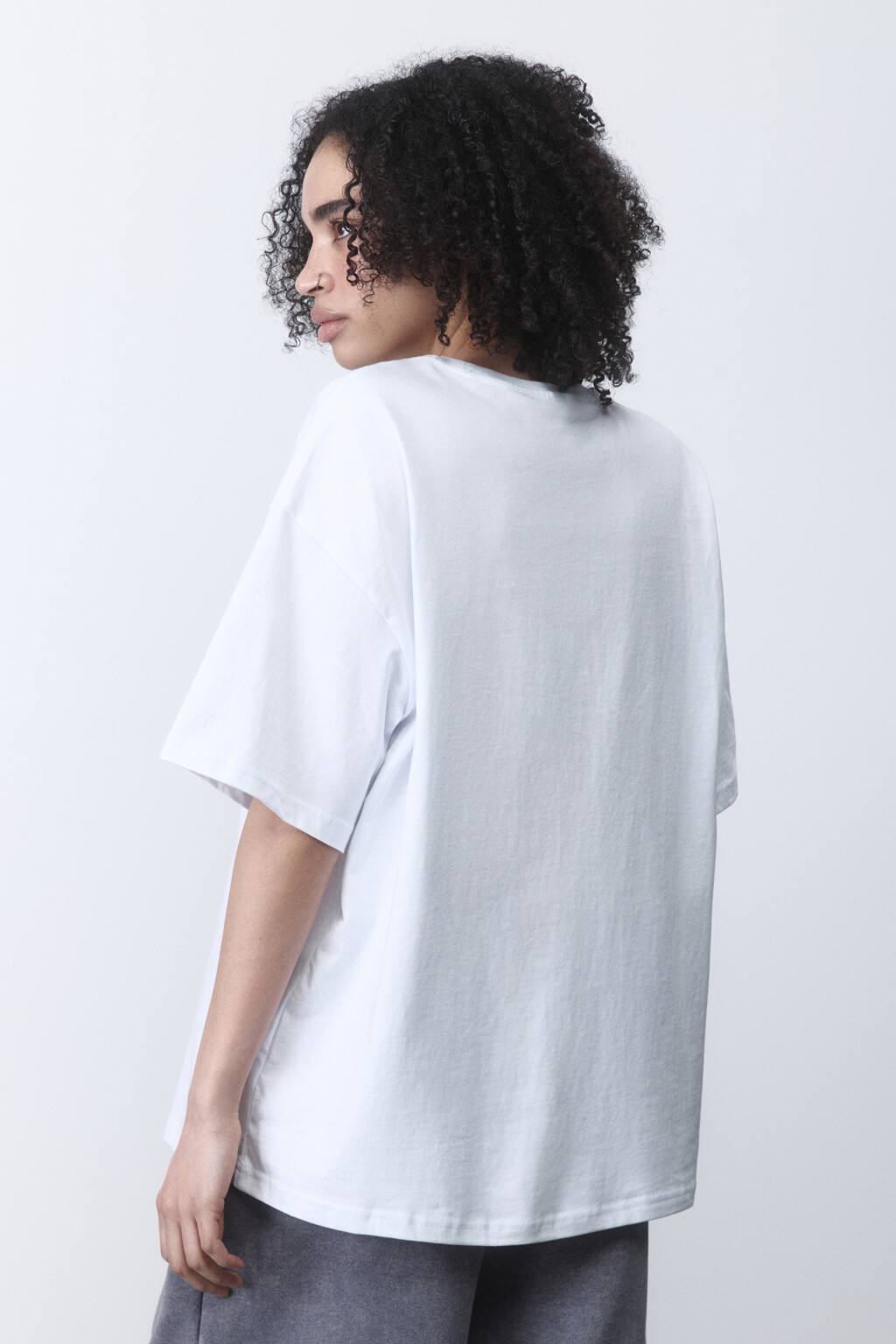 Футболка oversize хлопковая с принтом - цвет мультиколор - 3