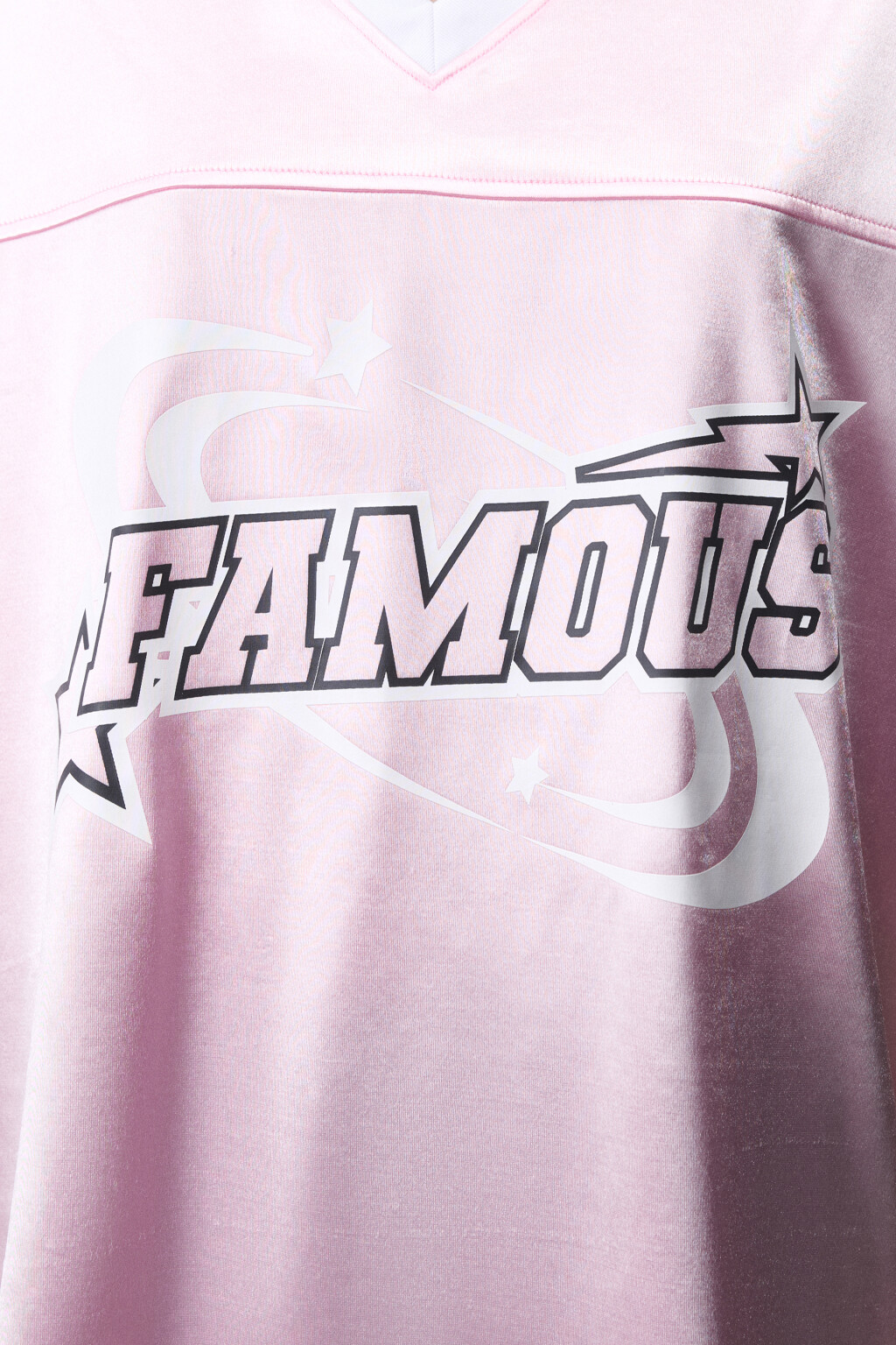 Футболка oversize спортивная с принтом - цвет розовый - 5