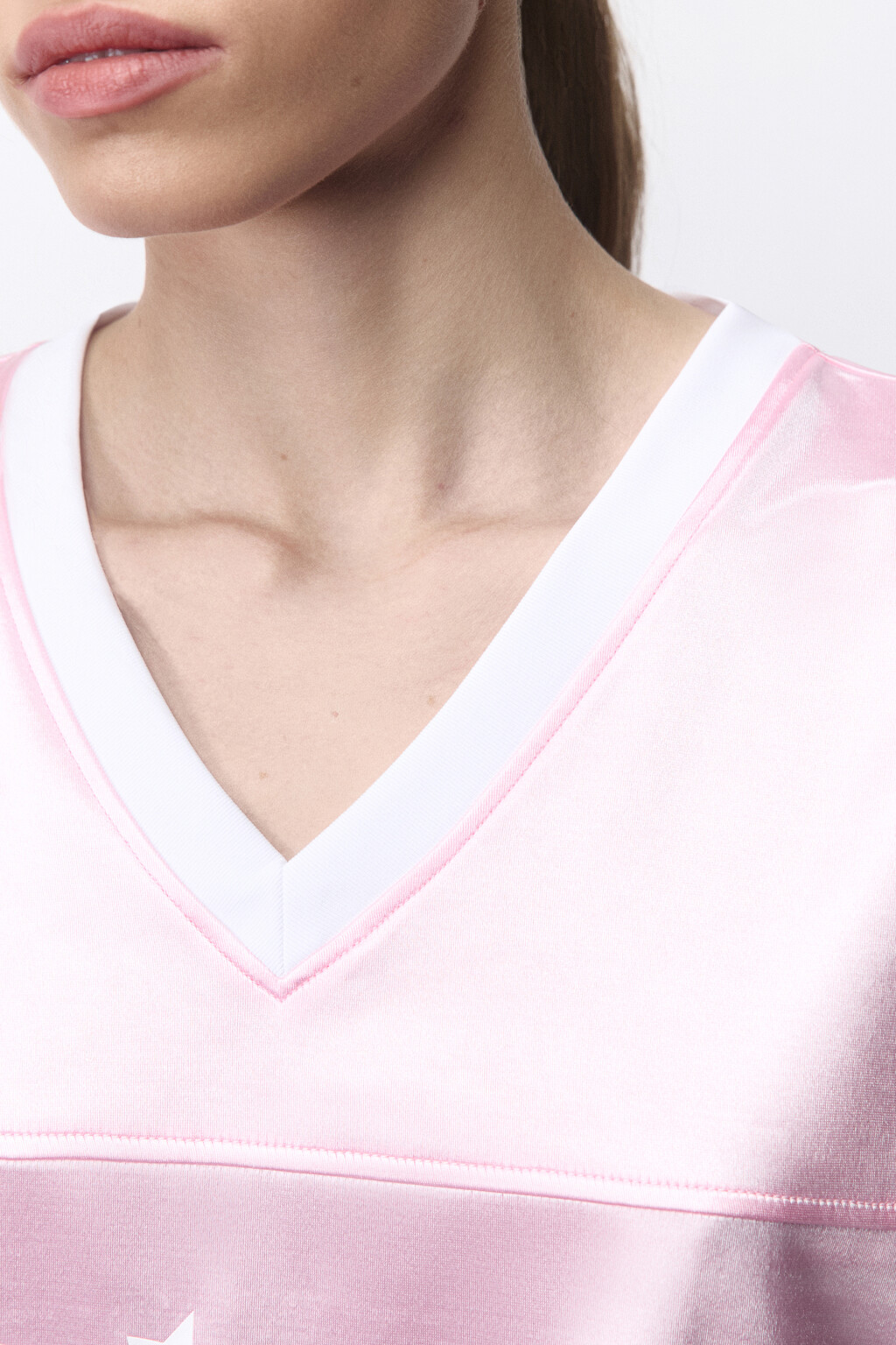 Футболка oversize спортивная с принтом - цвет розовый - 6