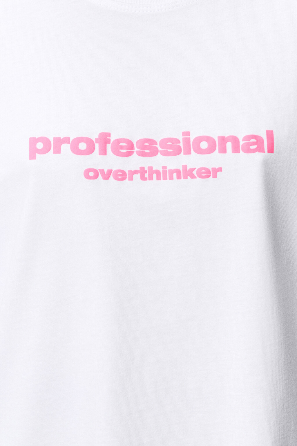 Футболка прямая хлопковая с принтом-надписью - цвет белый - 5