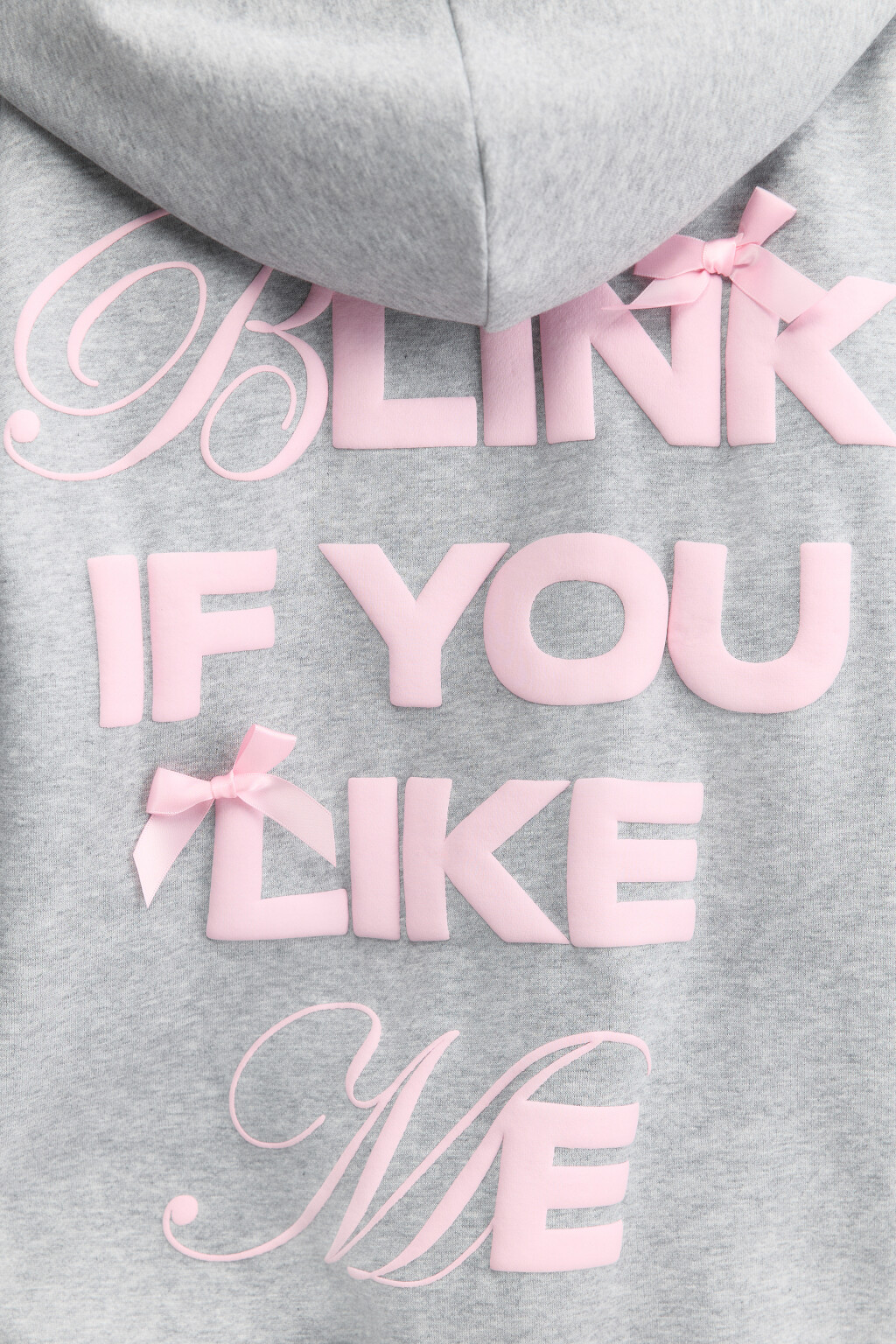 Худи на молнии оверсайз с принтом на спине - цвет серый - 7