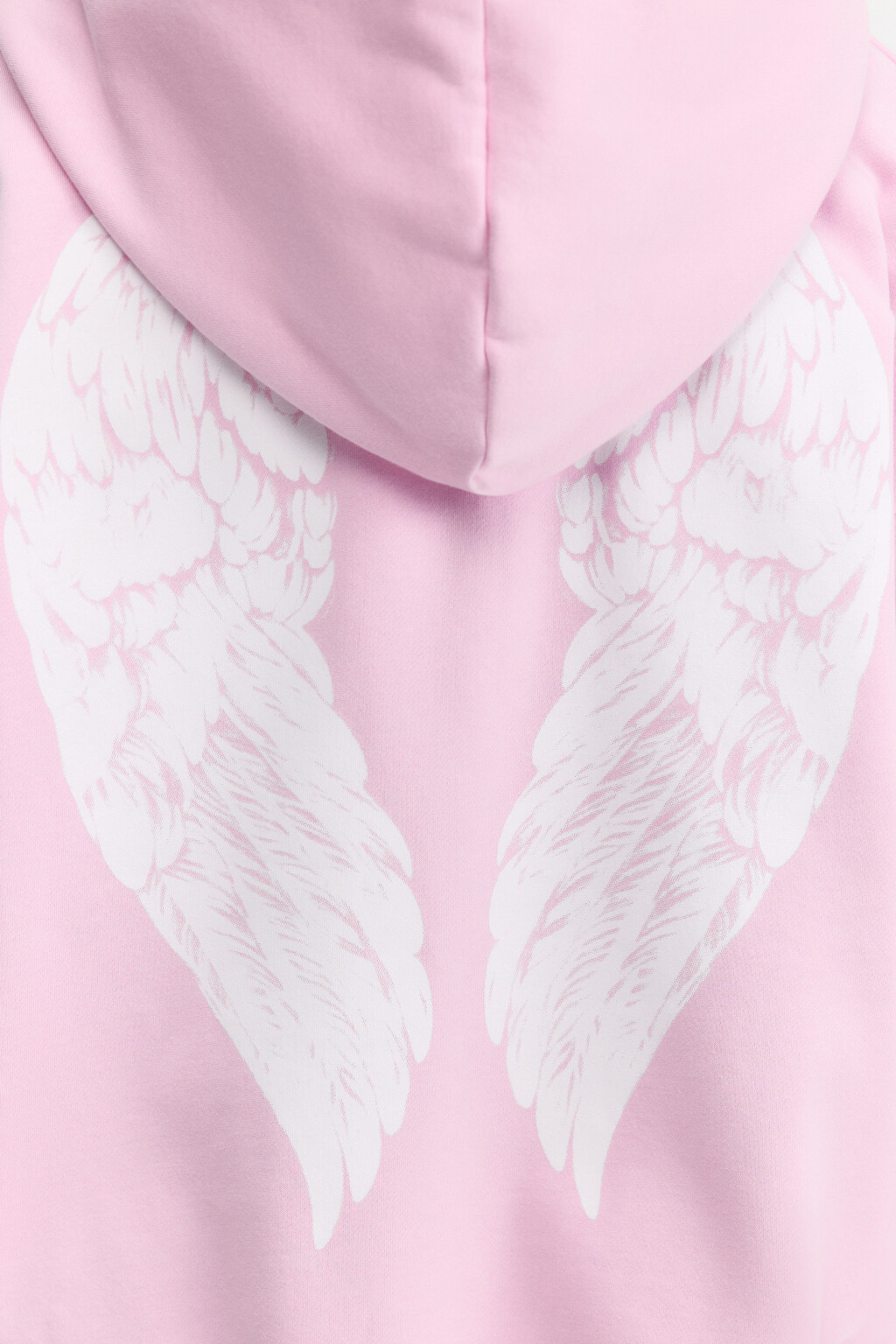 Худи-зипка oversize с принтом на спине - цвет розовый - 7