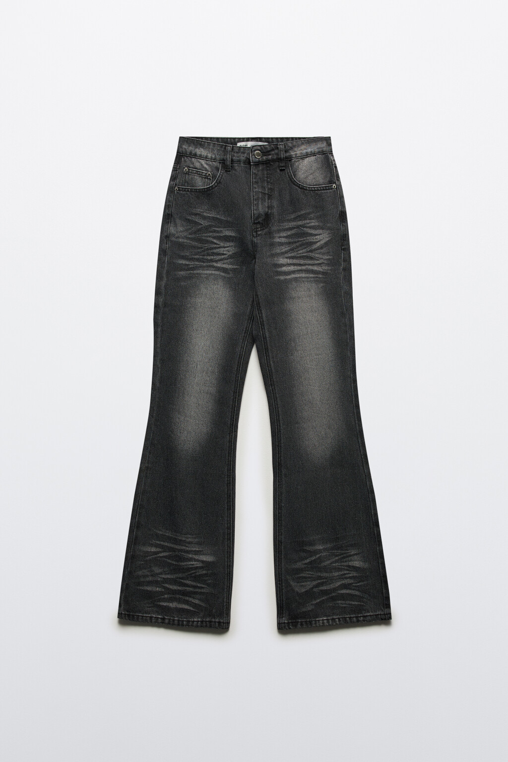 Джинсы клеш со средней посадкой - цвет серый - 8