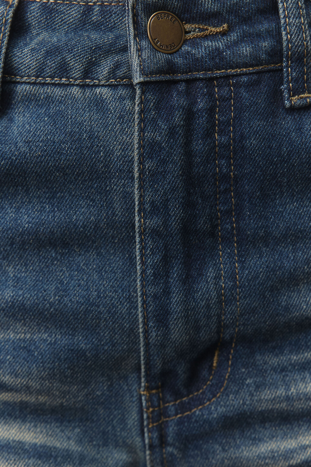 Джинсы клеш со средней посадкой - цвет темный тинт - 7