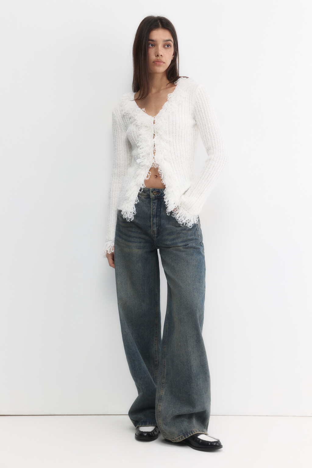 Джинсы baggy fit со средней посадкой - цвет темный тинт - 5